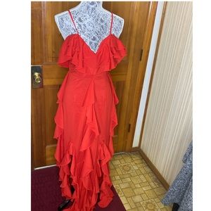 Cold shoulder maxi dress